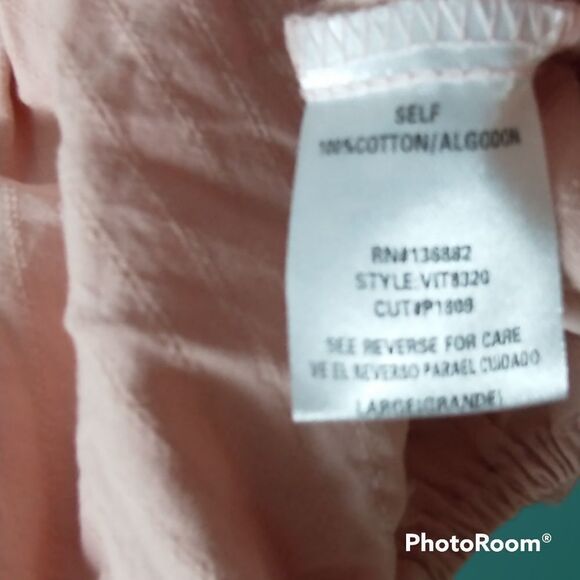 City Sleek Bridgerton-inspired Blush Pink Off The Shoulder Crop Top, size Large - Picture 9 of 10